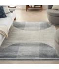 Nourison Astra Machine Washable Area Rug ASW03 Ivory Blue