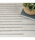 Nourison Astra Machine Washable Area Rug ASW04 Ivory Blue