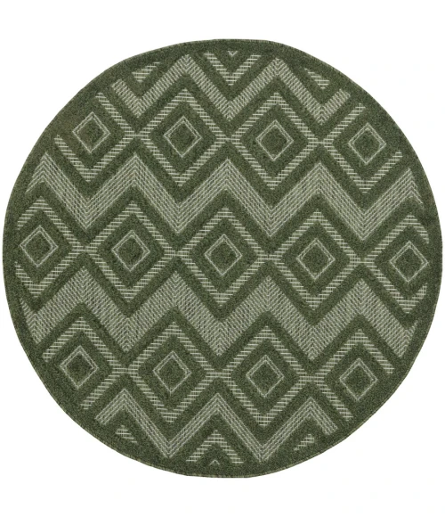 Nourison Home Versatile Green NRV01 4 ft. Round Rug