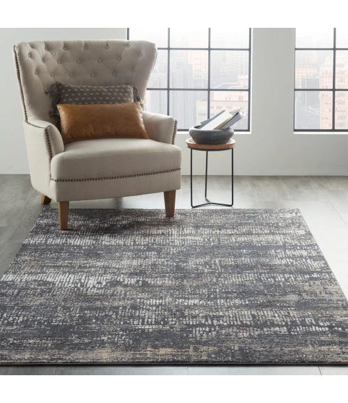 Michael Amini MA90 Uptown Area Rug UPT03-Charcoal Grey