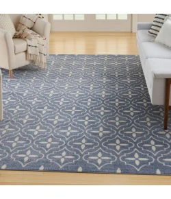 Nourison Home Nourison Essentials NRE04 Blue Ivory 6 ft. X 9 ft. Area Rug