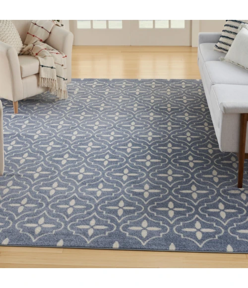 Nourison Home Nourison Essentials Blue Ivory NRE04 6 ft. X 9 ft. Rectangle Rug