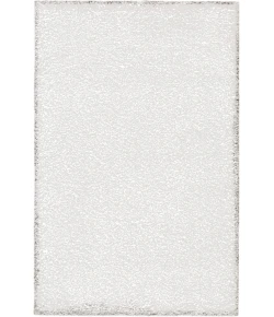 Nourison Home Malibu Shag MSG01 Silver Grey 3 ft. X 5 ft. Area Rug