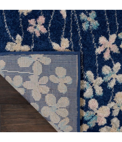 Nourison Tranquil Runner Area Rug TRA04-Navy