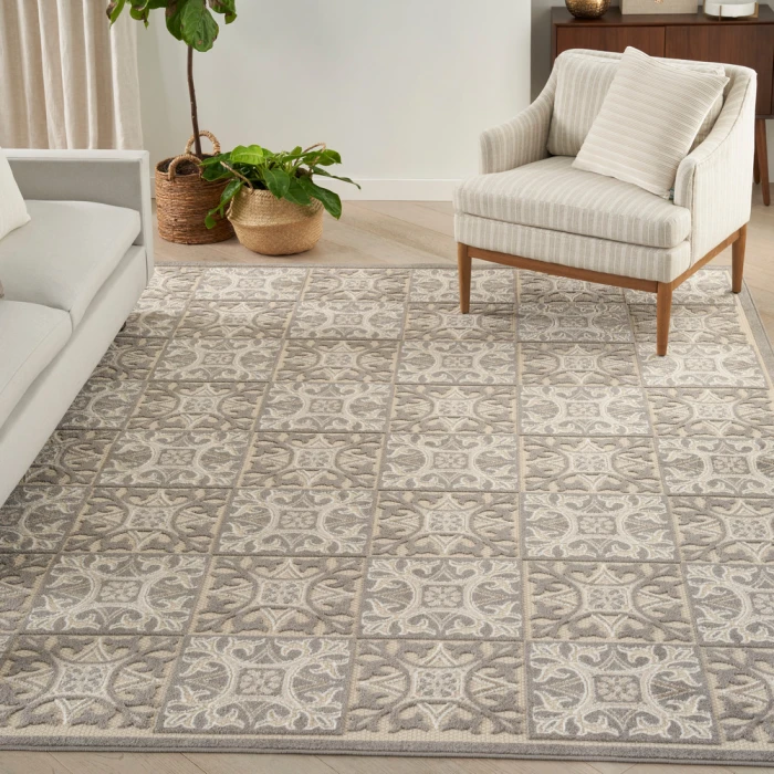Nourison Aloha Area Rug ALH34 Ivory Grey
