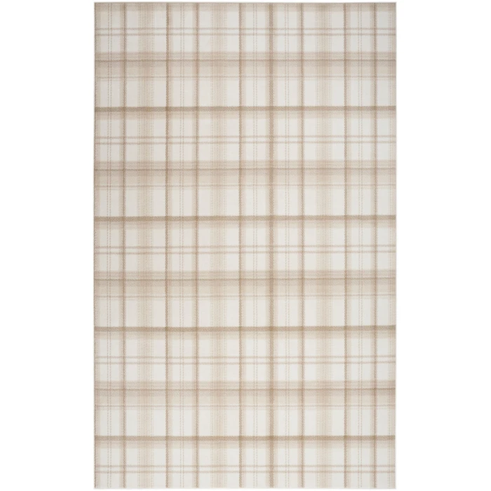 Nourison Grafix Ivory Beige GRF03 5 ft. 3 in. X 7 ft. 3 in. Rectangle Rug