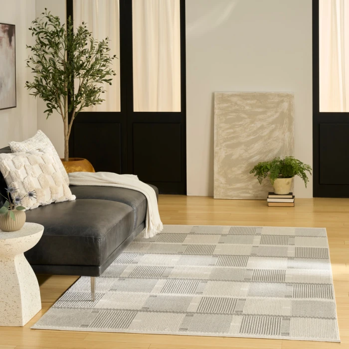 Nourison Home Nordic Ivory Grey NRC09 5 ft. X 7 ft. Rectangle Rug
