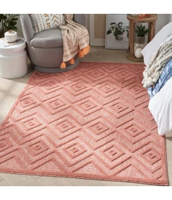 Nourison Home Versatile NRV01 Coral Orange 6 ft. X 9 ft. Area Rug