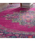 Nourison Passion Round Area Rug PSN03-Fuchsia