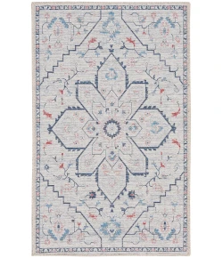 Nourison Home New Concept Washables SR110 Ivory Blue 2 ft. X 3 ft. 9 in. Area Rug