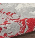 Nourison Twilight Area Rug TWI21 Grey/Red 2'3" x 3'