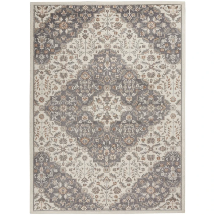 Nourison Elation Area Rug ETN08-Ivory Grey