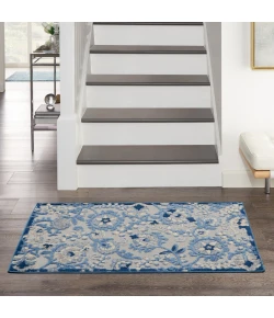 Nourison Home Aloha ALH17 Blue Grey 2 ft. 8 in. X 4 ft. Area Rug