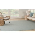 Nourison Courtyard Ivory Aqua COU01 8 ft. Square Rug