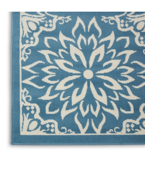 Nourison Jubilant Area Rug JUB06-Ivory/Blue
