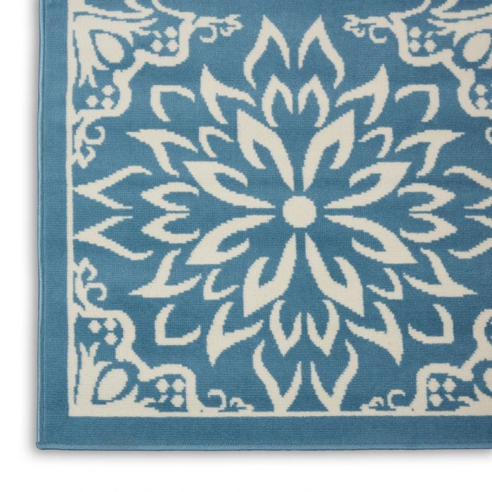 Nourison Jubilant Area Rug JUB06-Ivory/Blue