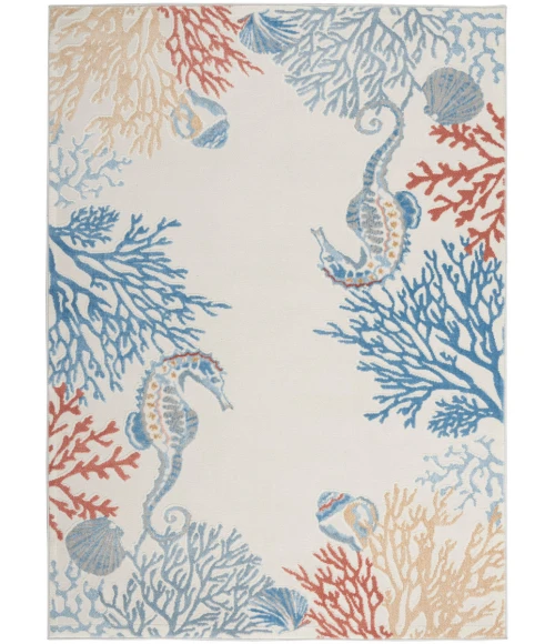 Nourison Seaside Area Rug SDS03 Ivory/Multi