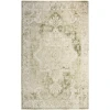 Nourison Home Astra Machine Washable ASW12 Ivory Green 6 ft. 7 in. X 9 ft. Area Rug