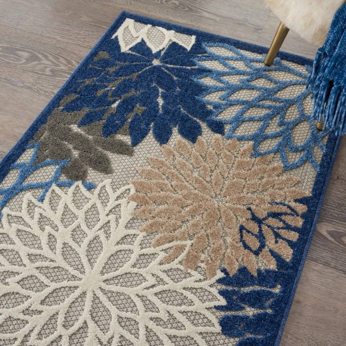 Nourison Aloha Area Rug ALH05-Blue/Multicolor