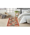 Nourison Aloha Red Multicolor ALH17 2 ft. 3 in. X 8 ft. Rectangle Rug