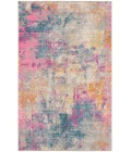 Nourison Passion Ivory Multicolor PSN36 5 ft. 3 in. Square Rug