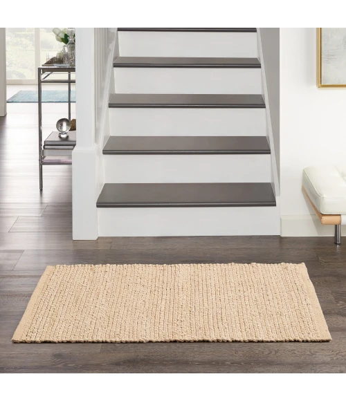 Nourison Natural Jute Area Rug NJT01 Bleached