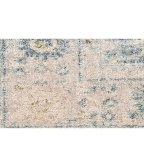 Nourison Astra Machine Washable Teal Beige ASW16 4 ft. X 6 ft. Rectangle Rug