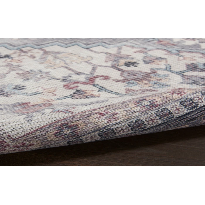 Nicole Curtis Machine Washable Series 1 Grey SR104 3 ft. X 5 ft. Rectangle Rug