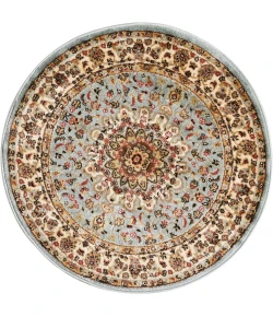 Nourison Delano Blue DEL04 3ft.4in. x Round Rug