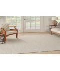 Nourison Courtyard Ivory/Silver COU01 6 ft. Square Rug