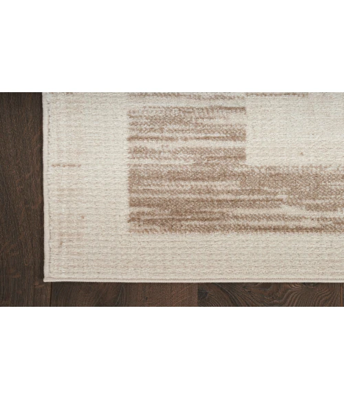 Nourison Serenity Home Mocha Ivory SRH07 7 ft. 10 in. X 9 ft. 10 in. Rectangle Rug