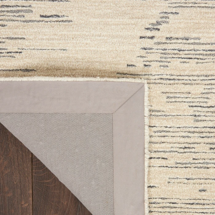 Michael Amini Ma30 Star Area Rug SMR02 Ivory/Grey 5'3" x 7'3"