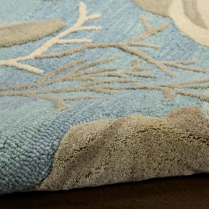 Nourison Waterside Blue WRS01 5 ft. X 7 ft. Rect. Rug