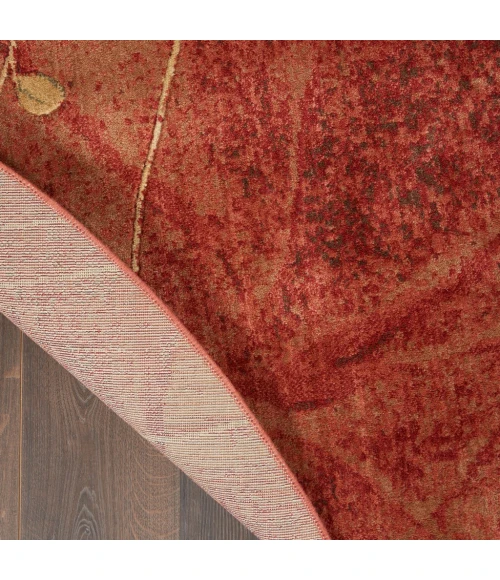 Nourison Somerset Round Area Rug ST74-Flame