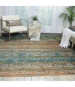 Nourison Home Rhapsody RH003 Beige Blue 9 ft. 9 in. X 13 ft. Area Rug