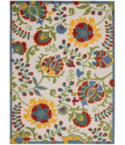 Nourison Home Aloha ALH17 Ivory Multicolor 7 ft. 10 in. X 10 ft. 6 in. Area Rug