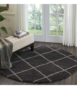 Nourison Home Brisbane BRI03 Charcoal 6 ft. 7 in. Round Area Rug
