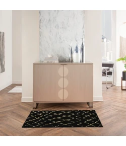 Nourison Home Grafix GRF04 Black 2 ft. X 4 ft. Area Rug