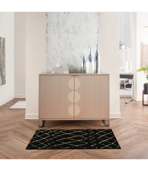 Nourison Grafix Area Rug GRF04-Black