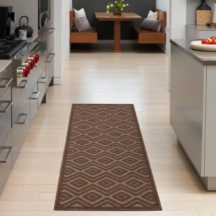 Nourison Home Versatile Brown NRV01 2 ft. X 6 ft. Rectangle Rug