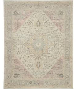 Nourison Home Tranquil TRA06 Ivory Pink 8 ft. X 10 ft. Area Rug