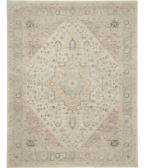 Nourison Tranquil Area Rug TRA06-Ivory/Pink