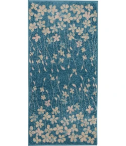 Nourison Home Tranquil TRA04 Turquoise 2 ft. X 4 ft. Area Rug