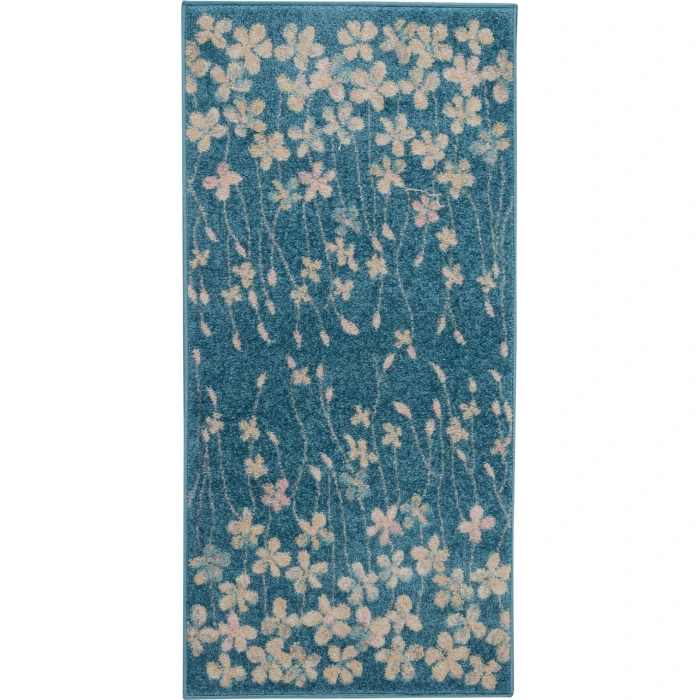 Nourison Tranquil Area Rug TRA04-Turquoise