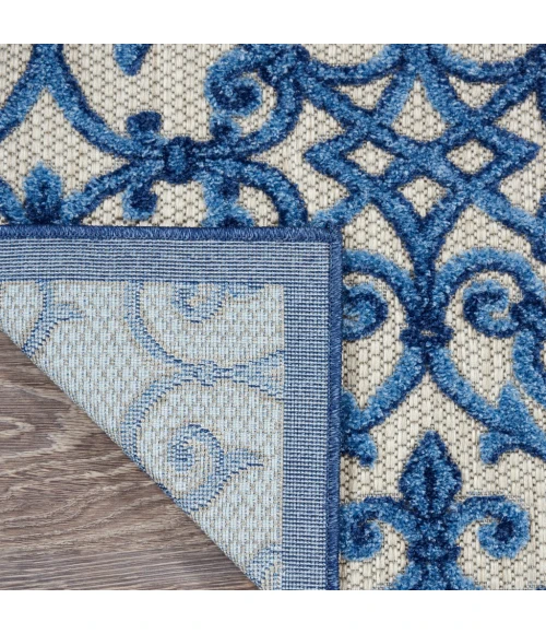 Nourison Aloha Runner Area Rug ALH21-Grey/Blue