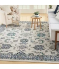 Nourison Home Nourison Essentials Ivory Blue NRE05 9 ft. X 12 ft. Rectangle Rug