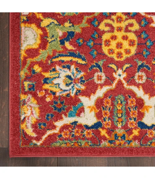 Nourison Allur Area Rug ALR03-Red Multicolor