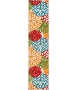 Nourison Home Aloha ALH05 Green 2 ft. 3 in. X 10 ft. Area Rug