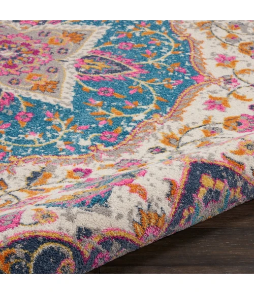 Nourison Passion Round Area Rug PSN22-Ivory/Multi