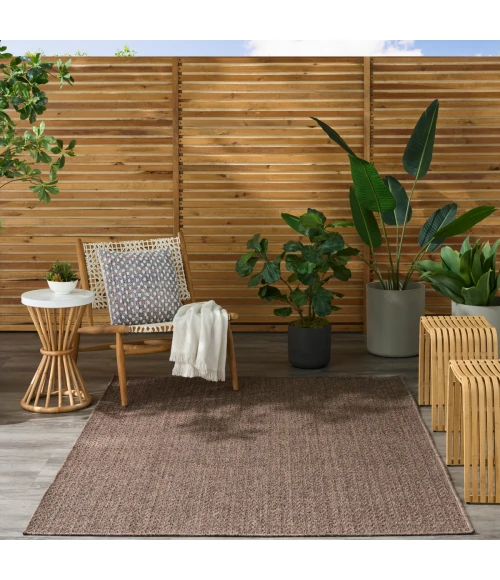 Nourison Tulum Brown TLM02 4 ft. X 6 ft. Rect. Rug